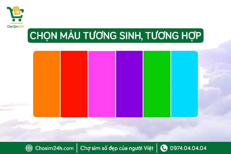 Bảng màu sắc phù hợp với mệnh Mộc và Hỏa